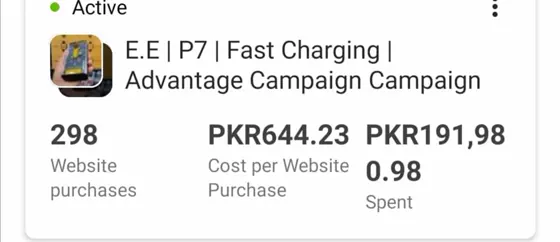 Meta Advantage+ dashboard screenshot from a WSP client account: 298 sales, A second Advantage+ campaign for the same store